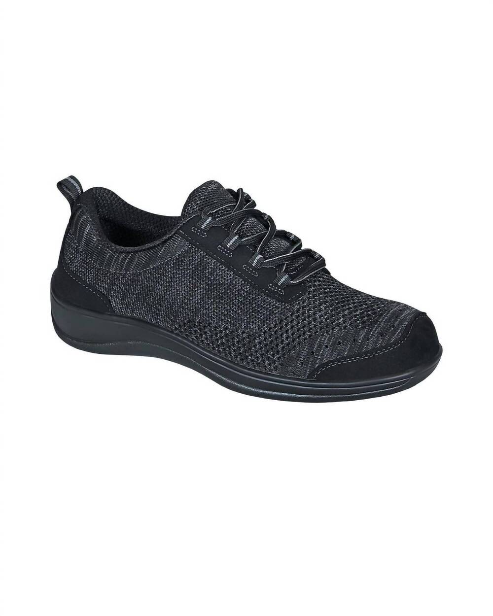 NEW ORTHOFEET women's palma orthopedic casual sneaker in black